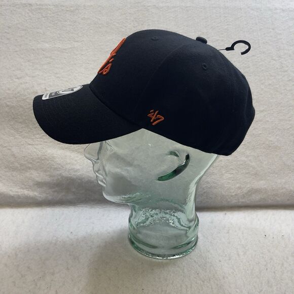O's Baltimore Orioles '47 MVP Rear Spell Out Baseball Hat Black Adjustable Strap - Picture 3 of 8